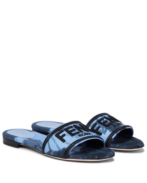 fendi sandals blue